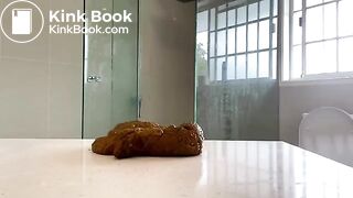 Poo in the bathroom..