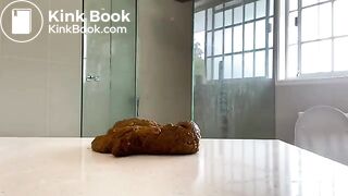 Poo in the bathroom..