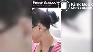 Tattooed and pierced public shit