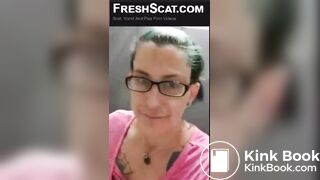 Tattooed and pierced public shit