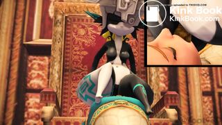 Midna uses Zelda as her throne
