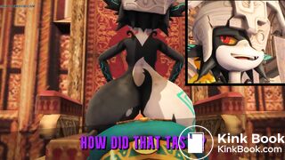 Midna uses Zelda as her throne