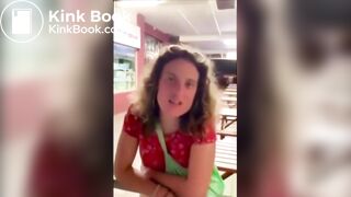 Hot woman shits in public!