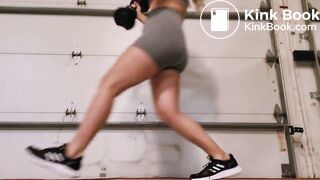 Girl Working Out In Shitty Spandex