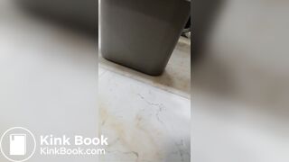 Girls pooping in center Two girls enter a shopping mall