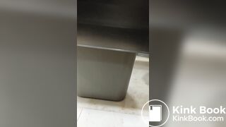 Girls pooping in center Two girls enter a shopping mall