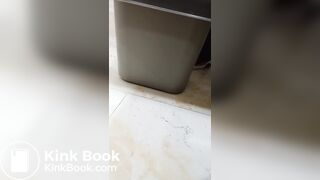 Girls pooping in center Two girls enter a shopping mall