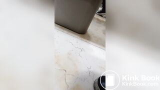 Girls pooping in center Two girls enter a shopping mall