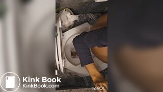 Ebony girl shitting at friends house - video 2