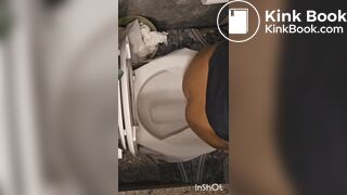 Ebony girl shitting at friends house - video 2