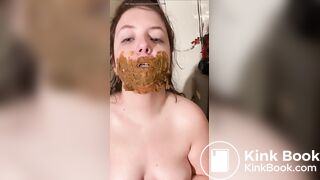 teen eats shit