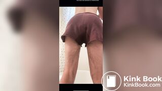 Super hairy girls shits herself