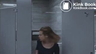 Woman shitting on the toilet - video 2