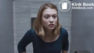 Woman shitting on the toilet - video 2