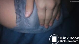 Petite girl diaper poo..