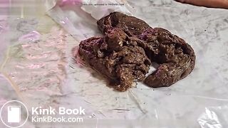 big nasty shit load plops out of phat pawg ass