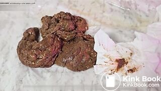 big nasty shit load plops out of phat pawg ass