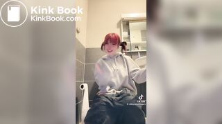TT girl on the toilet