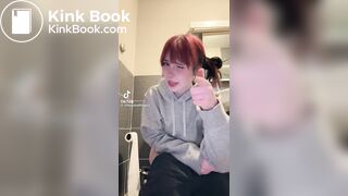 TT girl on the toilet