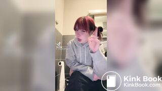 TT girl on the toilet