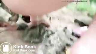 Girl poop piss stream