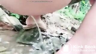 Girl poop piss stream