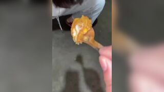 SCAT SLAVE eat public toilet shit - ... - puke