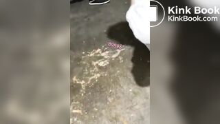 SCAT SLAVE eat public toilet shit - ... - puke