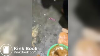 SCAT SLAVE eat public toilet shit - ... - puke
