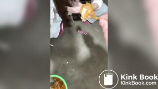 SCAT SLAVE eat public toilet shit - ... - puke