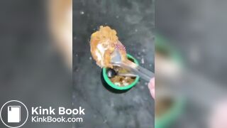 SCAT SLAVE eat public toilet shit - ... - puke