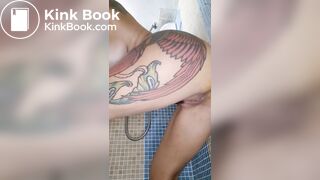 amazing girl shits in her bathroom