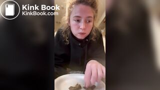 bored girl chews shit stg.1