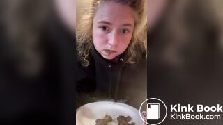 bored girl chews shit stg.1