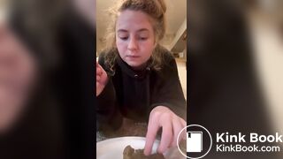 bored girl chews shit stg.1