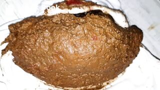 Big white panty poop and pussy rubbing