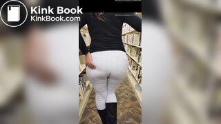 Girl has diarrhea in the library