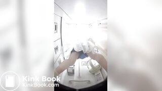 Peeing from a low angle