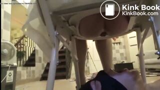 Mean Chinese Mistress and her Toilet Slave