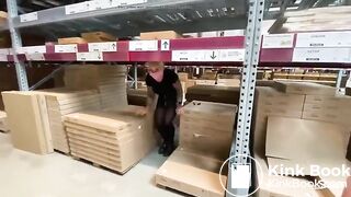 Warehouse fun with tattooed babe