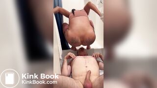 Goddess scat shit in subs mouth