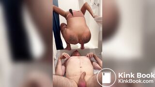 Goddess scat shit in subs mouth