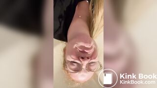 Tasting her own goods