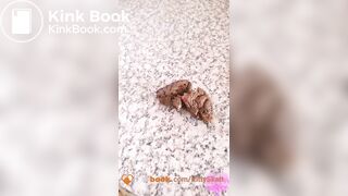 Thick shit on kitchen counter