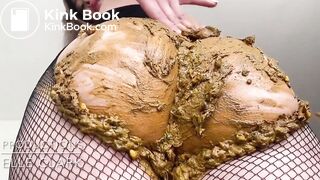 big diarrhea in fishnet stockings