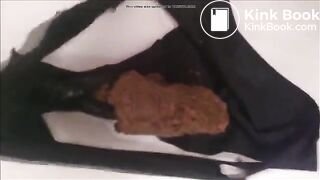 Black undies poo..