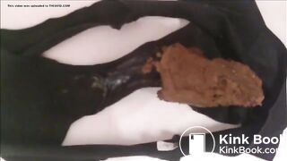 Black undies poo..