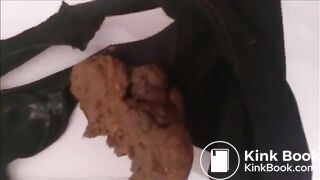 Black undies poo..