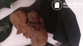 Black undies poo..
