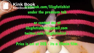 Week Long Hold Poopy Messy Diaper Enema Wanding